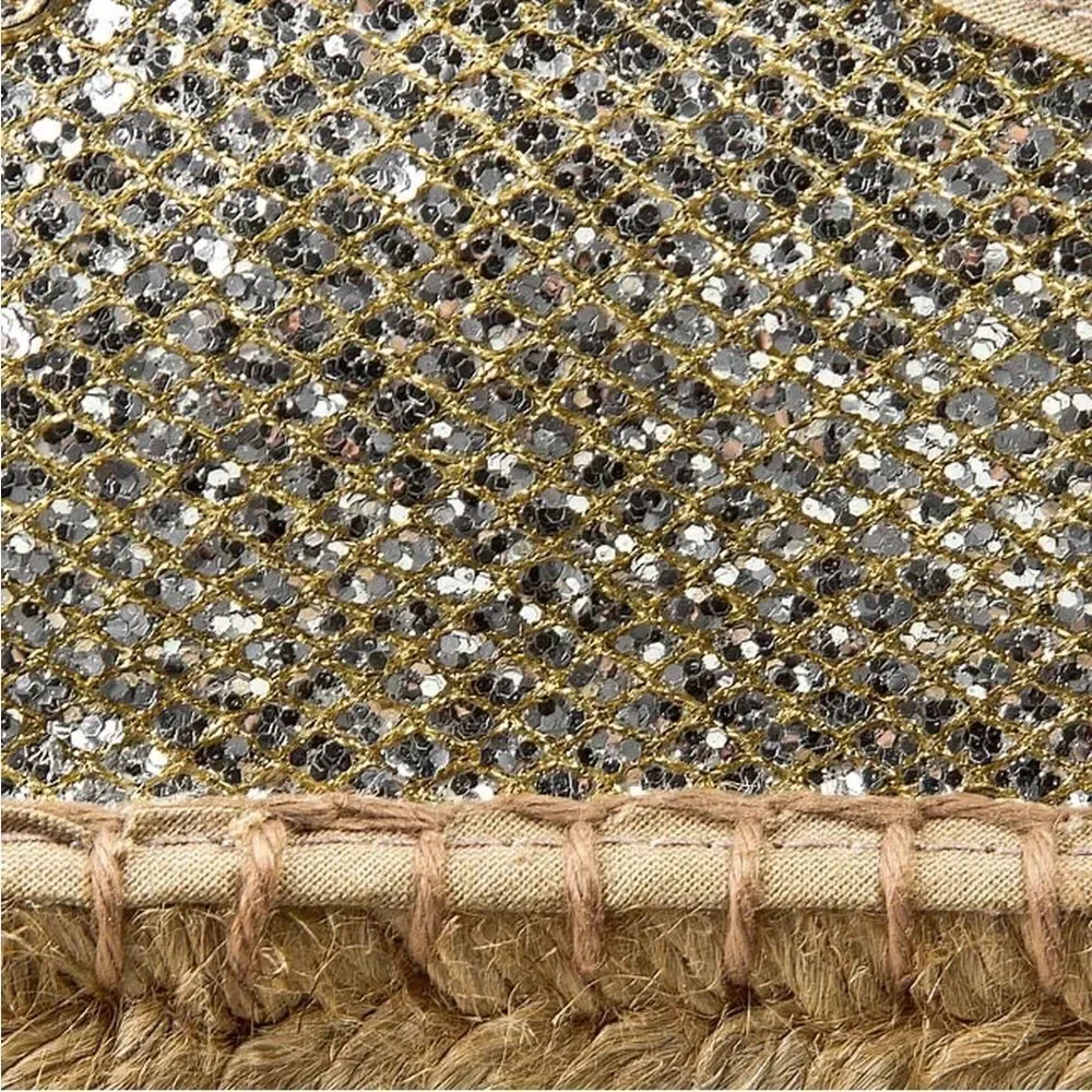 Guess gold sparkling Espadrille size‎ 4.5/5.  B69